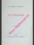 Vyznania - sv. aurelius augustinus - náhled