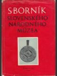 Sborník Slovenského národného múzea roč. LVI. 1962. Etnografia 3. - náhled