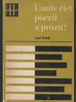 Umíte číst poezii a prózu? - náhled