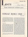 Kompletní ročník dvouměsíčník  listy -časopis československé socialistické opozice -ročník xvi    . -1978 - náhled