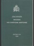 Zborník Múzea vo Svätom Antone roč. XVII. 2006 - náhled