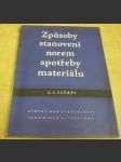 Způsoby stanovení norem spotřeby materiálu - náhled