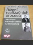 Řízení realizačních procesů: Jak dosahovat očekávaných výsledků a plánovaných cílů - náhled