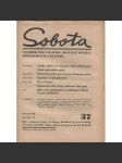 Sobota (15.10.1938) - Týdeník pro politiku, hospodářství, sociální otázky a kulturu - náhled