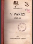 V Paříži 1925-26 - náhled