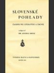 Slovenské pohľady  XLIX. - náhled