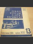 Zprávy veřejné služby technické. 1. červenec 1934. Ročník XVI. č. 13 - náhled