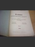 RADIO. Ročník III. č. 1. až 10. kompletní ročník. Časopis Jednoty radioamatérů - náhled