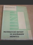 Matematické metody ve spotřebním průmyslu/referáty - náhled