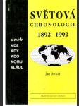 Světová chronologie 1892-1992 - náhled