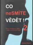 Co nesmíte vědět! - náhled