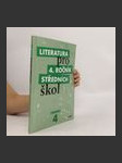 Literatura pro 4. ročník středních škol. Pracovní sešit - náhled