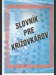 Slovník pre krížovkárov - náhled