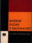 Riešené úlohy z matematiky - náhled