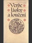 Verše lásky a loučení - náhled