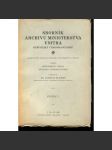 Sborník archivu Ministerstva vnitra Republiky československé, sv. I./1926 - náhled