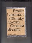 Úlomky hovorů Otokara Březiny - náhled