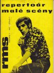 Časopis repertoár malé scény číslo 7 -ročník 5 -1967 - náhled