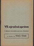 VII. výročná zpráva II. štátneho slovenského gymnázia v Bratislave za školský rok 1943-1944 - náhled