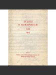 Studie o rukopisech XII. 1973 [sborník statí z oboru kodikologie, rukopisy - vydala Komise pro soupis rukopisů - archiv] - náhled