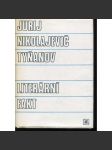 Literární fakt [výbor z díla ruského formalisty Jurij Tyňanov - literární věda, teorie] - náhled