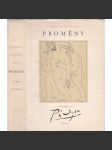 Proměny (edice: Klub čtenářů) [antika, mytologie, poezie, mj. Faethón, Aktaión, Músy, Únos Proserpiny, Médeia, Skylla, Midás, Trójská válka; ilustrace Pablo Picasso) - náhled