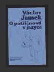 O patřičnosti v jazyce - náhled