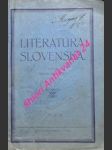 Literatúra slovenská - přerovský viktor - náhled