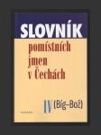 Slovník pomístních jmen v Čechách IV (Bíg-Bož) - náhled