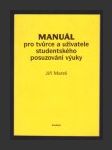 Manuál pro tvůrce a uživatele studentského posuzování výuky - náhled