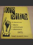 KINO PONREPO. Co promítáme v říjnu, v listopadu, v prosinci 1971 - náhled