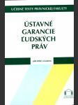 Ústavné garancie ľudských práv - náhled