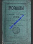 MORAVAN - Kalendář na rok obyčejný 1866 - náhled