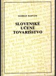 Slovenské učené tovarišstvo - náhled