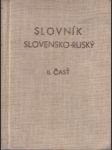 Slovník slovensko ruský - náhled