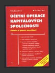 Účetní operace kapitálových společností - daňové a právní souvislosti, 3. aktualizované a přepracované vydání - náhled