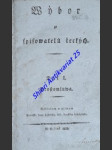 Wýbor ze spisowatelů řeckých - díl I.-II. ( Prostomluwa - Básnická mluwa ) - ŠÍR František - náhled