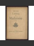 Lettres de Malaisie. Roman [Listy z Malajska, scifi, utopie] - náhled