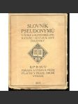 Slovník pseudonymů v české a slovenské literatuře - náhled