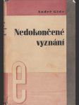 Nedokončené vyznání - náhled