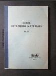 Ceník ostatního materiálu 1977 - náhled