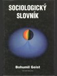 Sociologický slovník - náhled