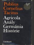 Agricola, Anály, Germánia, Histórie - náhled