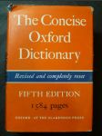 The Concise Oxford Dictionary - náhled