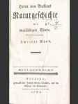 Buffon G.: Naturgesch. Vierfüßigen 2., Opava 1785 - náhled