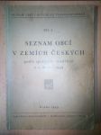 Seznam obcí v zemích českých : Díl 1. - Seznam obcí v republice Československé - náhled