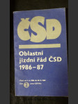 Oblastní jízdní řád ČSD 1986-87. Část 2. - náhled