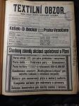 Textilní obzor. 1913. Orgán Spolku československých průmyslníků textilních a Publikační orgán českých škol textilních. - náhled