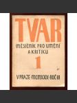 Tvar. Měsíčník pro umění a kritiku. 1929, roč. III., č. 1 - náhled