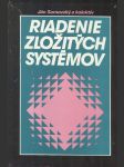 Riadenie zložitých systémov - náhled